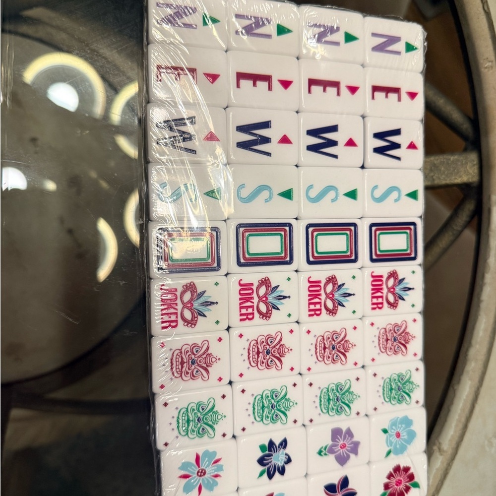 Colorful Mahjong Tile Set